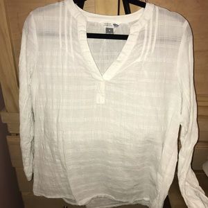 White Old Navy Tunic Shirt